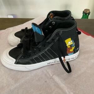 Adidas The Simpsons x Nizza HI  Sneakers Mens 7. Wm 9 Prank Calls Moe Bart Shoes
